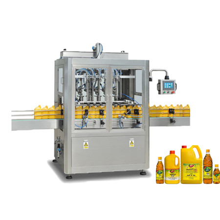 Riempitrice automatica di liquidi per olio per bottiglie con linea di etichettatura di tappatura sigillante 
